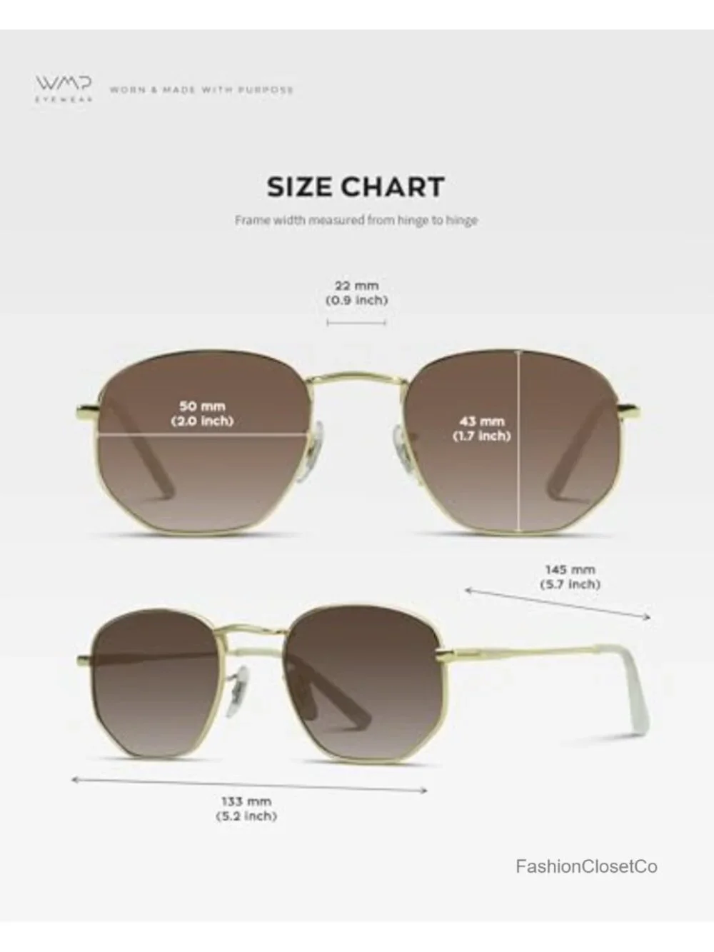 Polarized Rounded Hexagon Retro Sunglasses with Metal Frame